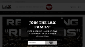 What Laxammo.com website looked like in 2020 (3 years ago)