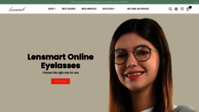 What Lensmartonline.com website looked like in 2020 (4 years ago)