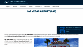 What Las-vegas-airport.com website looked like in 2020 (3 years ago)