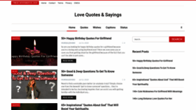What Lovingquotes.net website looked like in 2020 (4 years ago)
