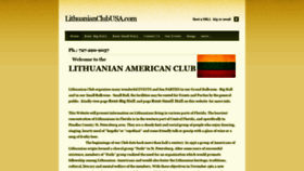 What Lithuanianclubusa.com website looked like in 2020 (3 years ago)
