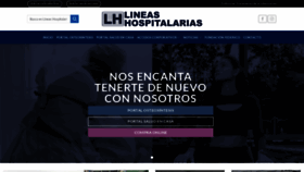 What Lineashospitalarias.com website looked like in 2020 (3 years ago)
