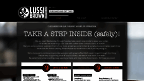 What Lussibrowncoffee.com website looked like in 2020 (3 years ago)