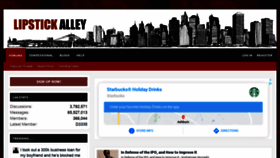 What Lipstickalley.com website looked like in 2020 (3 years ago)