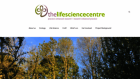 What Lifesciencecentre.co website looked like in 2020 (3 years ago)