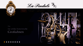 What La-pendule.de website looked like in 2020 (3 years ago)
