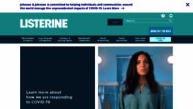 What Listerine-me.com website looked like in 2020 (3 years ago)
