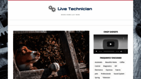 What Live-technician.com website looked like in 2020 (3 years ago)