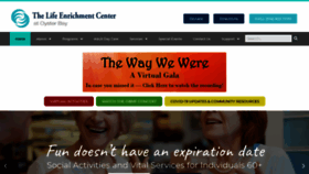 What Lifeenrichmentcenteroysterbay.org website looked like in 2020 (3 years ago)