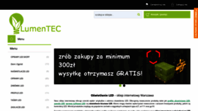 What Lumentec.pl website looked like in 2020 (3 years ago)