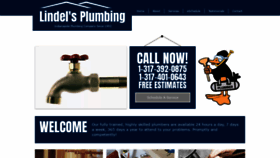 What Lindelsplumbing.com website looked like in 2020 (3 years ago)