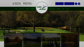 What Lakearthur.com website looked like in 2020 (3 years ago)
