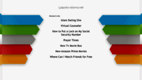 What Ljepota-islama.net website looked like in 2020 (3 years ago)