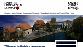 What Lippisches-landesmuseum.de website looked like in 2020 (3 years ago)