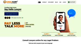 What Legalkart.com website looked like in 2020 (3 years ago)