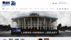 What Library.utem.edu.my website looked like in 2020 (3 years ago)