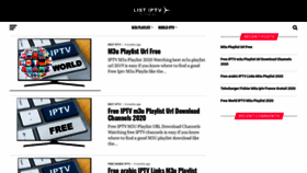 What List-iptv.com website looked like in 2020 (3 years ago)