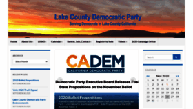 What Lakecountydemocrats.org website looked like in 2020 (3 years ago)