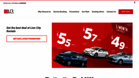 What Lioncityrentals.com.sg website looked like in 2020 (3 years ago)