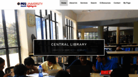 What Library.pes.edu website looked like in 2020 (3 years ago)