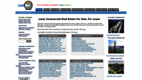 What Land.net website looked like in 2020 (4 years ago)