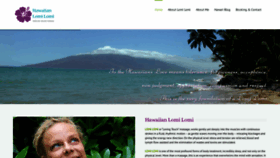 What Lomi-lomi.se website looked like in 2020 (3 years ago)