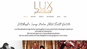 What Lux-booth.com website looked like in 2020 (3 years ago)
