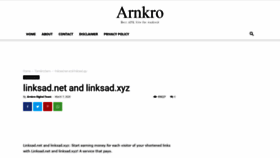 What Linksad.net website looked like in 2020 (3 years ago)