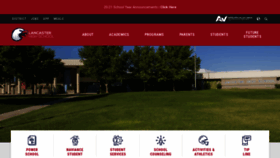 What Lancasterhs.org website looked like in 2020 (3 years ago)