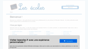 What Lesecoles.fr website looked like in 2020 (3 years ago)
