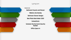 What Lyring.com website looked like in 2020 (3 years ago)