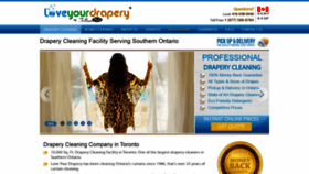 What Loveyourdrapery.ca website looked like in 2020 (3 years ago)