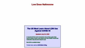 What Lowdosenaltrexone.org website looked like in 2020 (3 years ago)