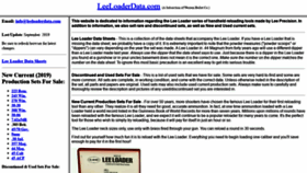 What Leeloaderdata.com website looked like in 2020 (3 years ago)