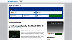 What Letenky-levne-online.cz website looked like in 2020 (3 years ago)