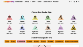 What Love.horoscope.com website looked like in 2020 (3 years ago)