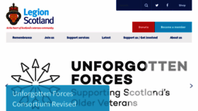 What Legionscotland.org.uk website looked like in 2020 (3 years ago)