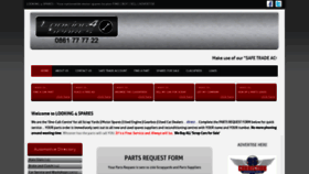What Looking4spares.co.za website looked like in 2020 (5 years ago)