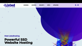 What Listedhosting.com website looked like in 2020 (3 years ago)