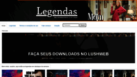What Legendas.co website looked like in 2020 (3 years ago)