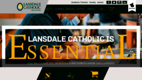 What Lansdalecatholic.com website looked like in 2020 (3 years ago)