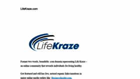 What Lifekraze.com website looked like in 2020 (3 years ago)