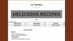 What Latartinefrenchbistro.com website looked like in 2020 (3 years ago)