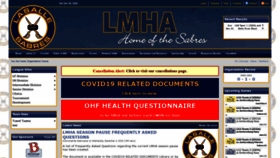 What Lasallesabres.com website looked like in 2020 (3 years ago)