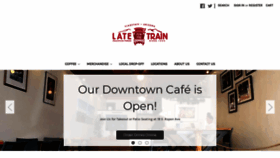 What Lateforthetrain.com website looked like in 2020 (3 years ago)