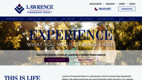 What Lawrencepresbyterianmanor.org website looked like in 2020 (3 years ago)