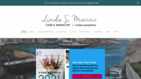 What Lindasmarinoart.com website looked like in 2020 (3 years ago)