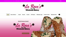What Larosaswholesalebakery.com website looked like in 2020 (3 years ago)