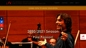 What Lavirtuosi.org website looked like in 2020 (3 years ago)