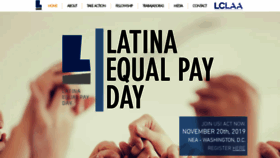 What Latinaequalpay.org website looked like in 2020 (3 years ago)